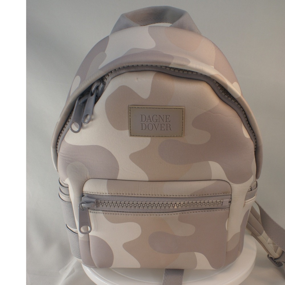 Dagne Dover Dakota Neoprene Backpack Grey Camo Small Medium Travel Bag Gorpcore